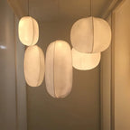 Mori Pendant Lamps: Nordic Japanese Style Silk Lighting for Kitchen Island Living Room