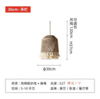 Retro Hemp Rope Tassel Pendant Light: Hand-woven Creative Bedroom Dining Room Main Lamp