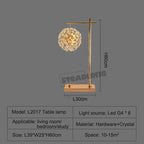 LED Sunflower Crystal Floor Lamp for Home Decor in Living Room or Bedroom