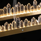 LED Crystal Pendant Chandelier for Living Room Dining Bedroom Hall Decor