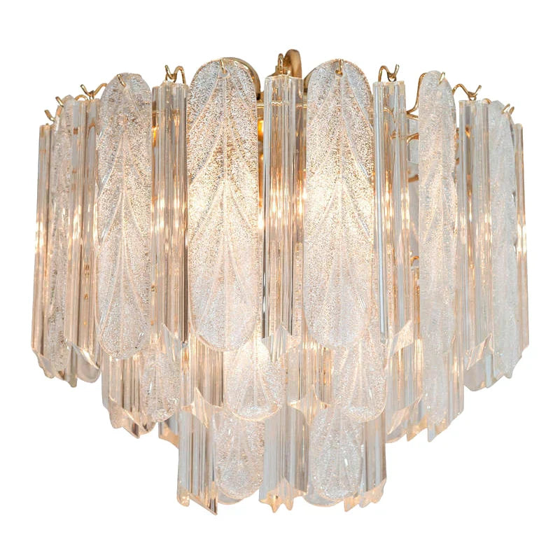 Crystal Bedroom Pendant Lamp: Designer Luxury Glass Lighting for Living Room