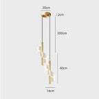 Silver LED Ceiling Pendant for Luxury Home Decor & Kitchen Lighting