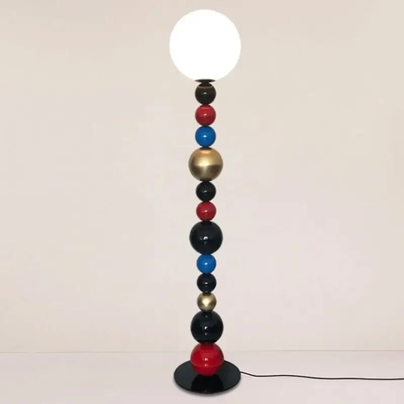 Colorful Glass Ball Floor Lamp for Living Room and Bedroom