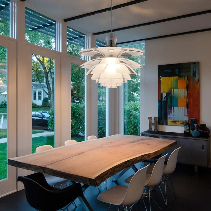 Contemporary Pine Cones Pendant Lights | Acrylic Glass Hanging Lamp for Home Décor