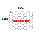 Honeycomb LED Car Detailing Ceiling Light - Customized Hexagon Design for Showroom