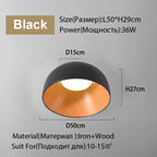 Duo Ceiling Light Kitchen Living Room Bedroom Wood Lamp Post-modern Design