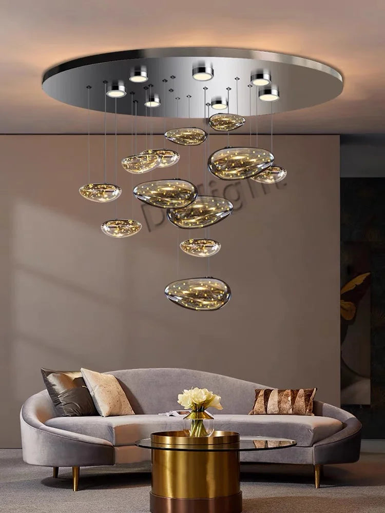 LED Drop Chandelier Lighting for Living & Dining Room Decor