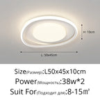 LED Ceiling Lights White Black Infinite Dimming Home Lighting Fixtures