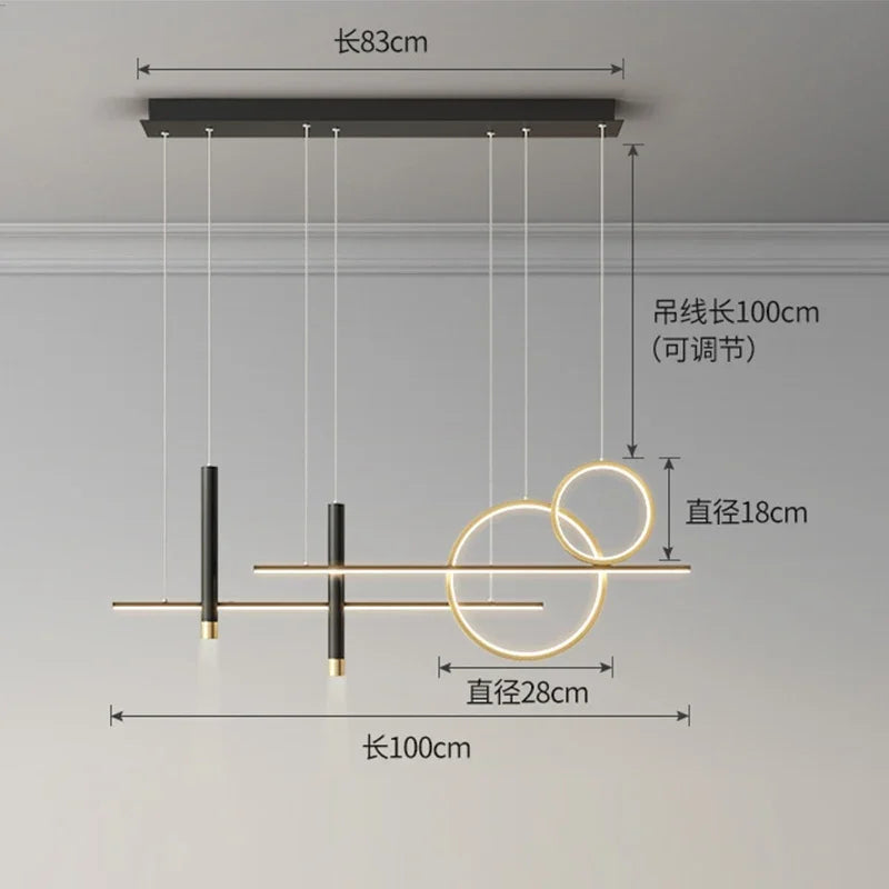 Modern LED Pendant Lights for Dining Table, Bar, and Living Room