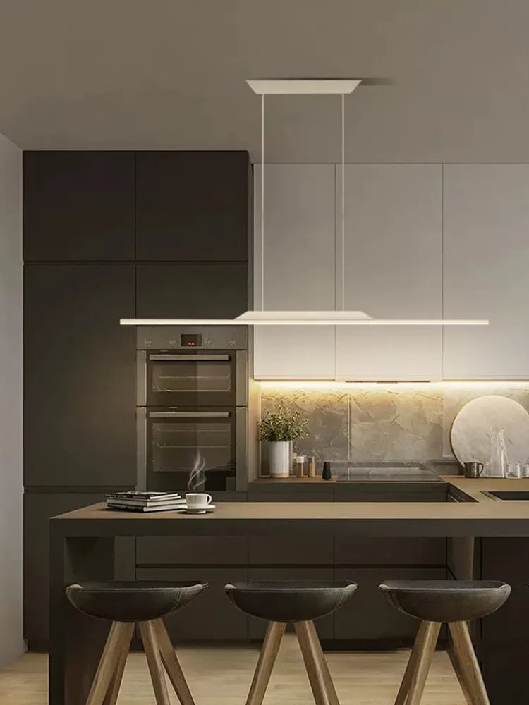 Black Line Chandelier: Elegant Salon Design, Luxury Lighting for Home and Restaurant