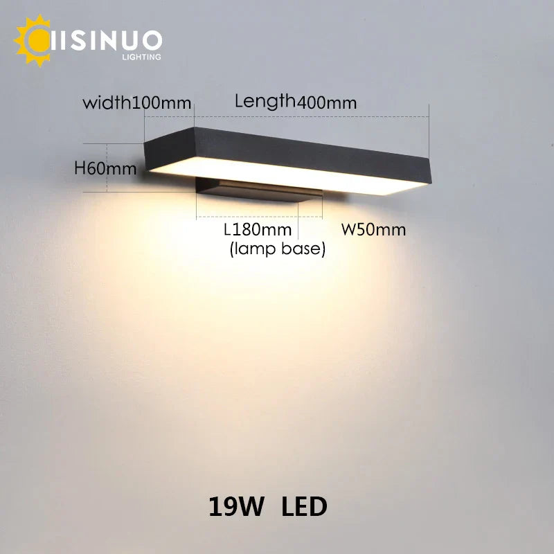Dusk Dawn Motion Sensor Outdoor Wall Light Modern Sconces for House Garage Balcony