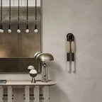 Designer Tassel U-Shaped Wall Lamp - Gold/Silver/Black Metal - Hotel Living Corridor