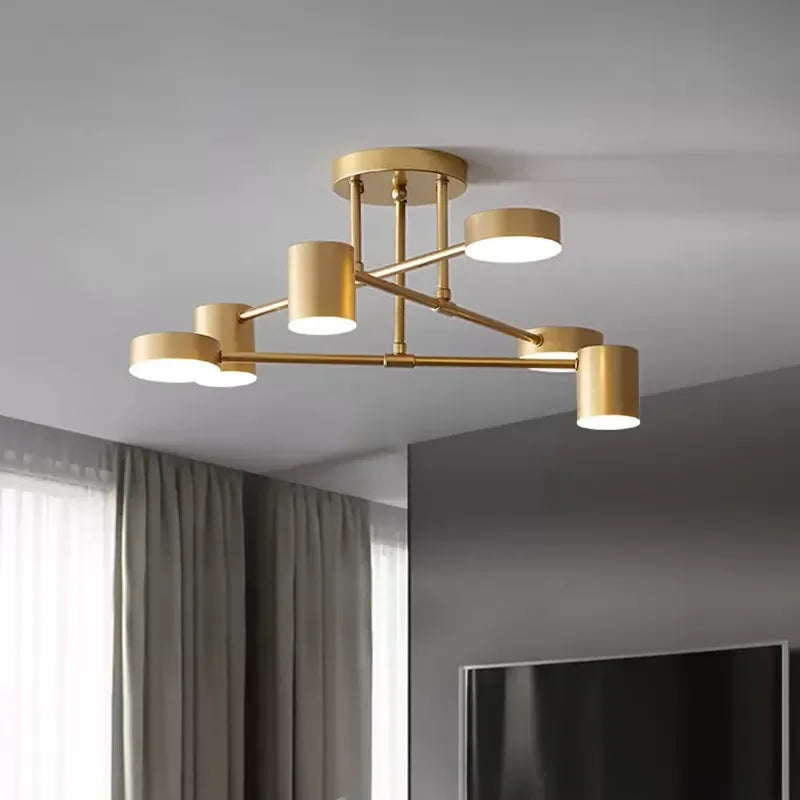 LED Ceiling Chandelier: Modern Light Fixture for Living Room, Bedroom, Hall - Indoor Home Decor