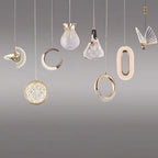 Rotatable LED Pendant Lamp for Modern Indoor Living Room Art Decor Lighting