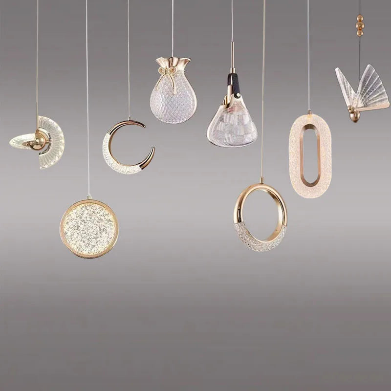 Rotatable LED Pendant Lamp for Modern Indoor Living Room Art Decor Lighting