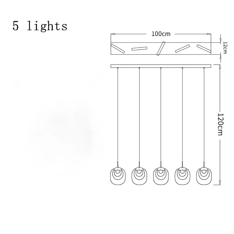 Luxury LED Crystal Chandelier for Staircase, Creative Living Room Lighting