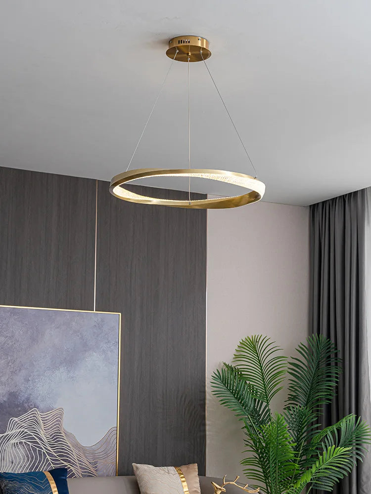 Modern Minimalist Circle Chandelier - Luxury Italian Ring Lamps