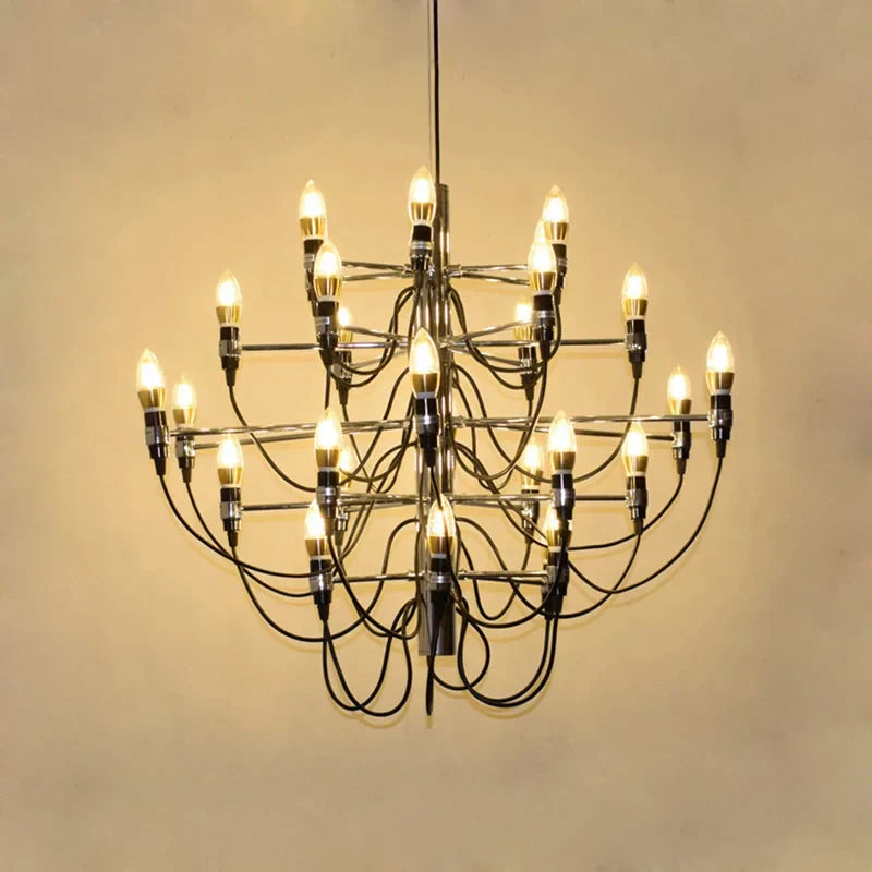 Modern Stairwell Pendant Chandelier Light Fixture for Bedroom, Hall, Hotel