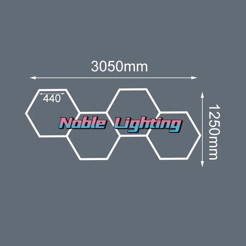 Honeycomb LED Ceiling Light: Custom Link for Worksop Gym