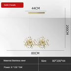 Leaf Sequin Ceiling Chandelier for Modern Living Room, Restaurant, Bar, and Shop Window