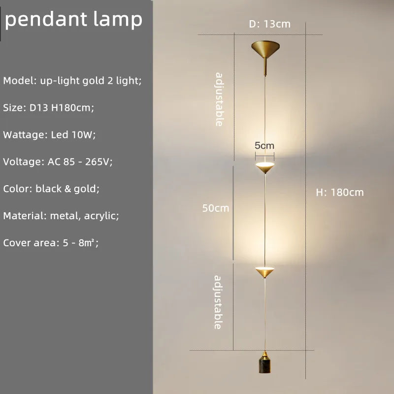 Modern LED Pendant Lights: Stylish Indoor Lighting Fixture for Home Decor