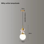 Astronaut Chandelier: Personalized Children's Room Decor Lighting for Warm Atmosphere