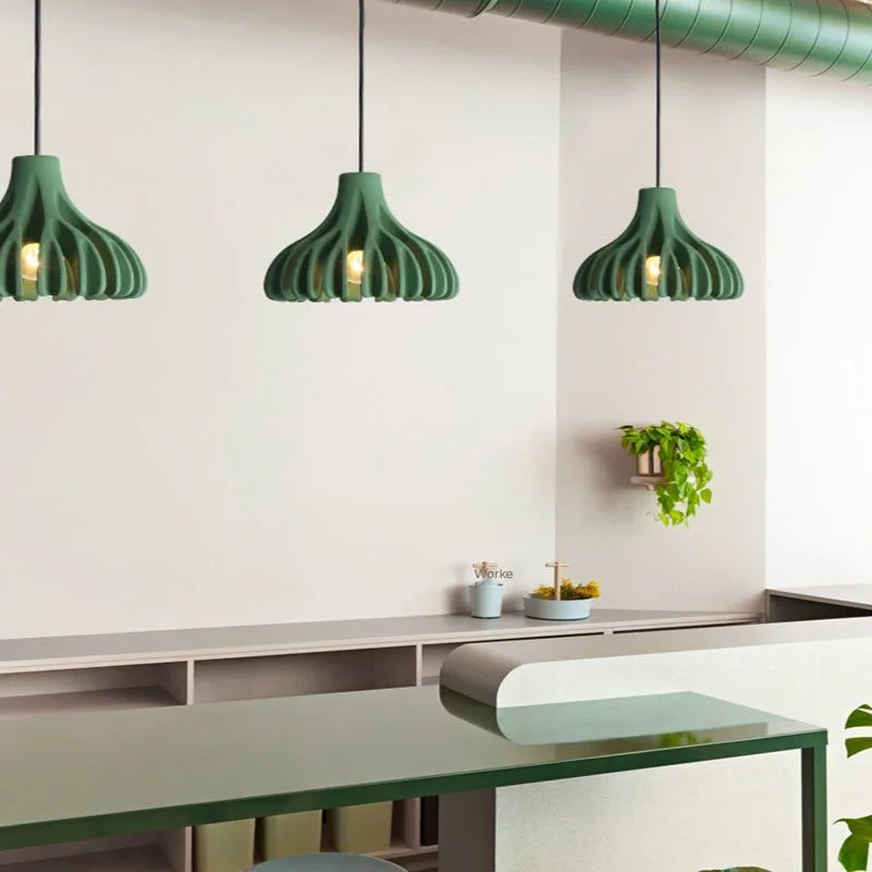 Macaron Resin Chandelier: Commercial & Nordic Pendant Lights for Restaurant, Living Room, Bedroom