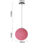Nordic Pink Chandelier LED Pendant Light Modern Minimalist Ceiling Lamp
