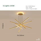 Luminous Ceiling Plate Chandelier: Modern Aluminum LED Light for Living Room Dining Table