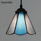 Tiffany Pendant Lights: Stained Glass Hanging Lamp for Mediterranean Loft Home Decor