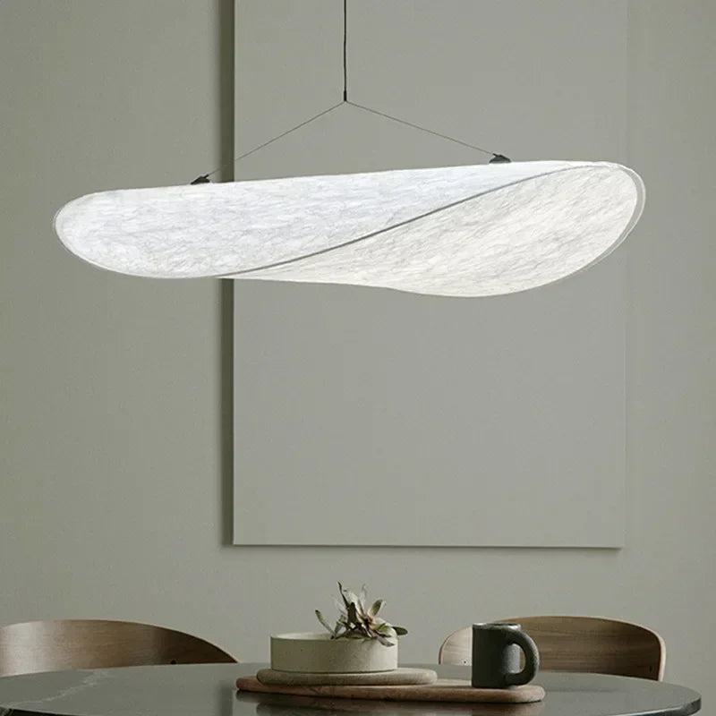 Silk LED Ceiling Chandelier - Handmade Pendant Hanging Lamp for Living Room