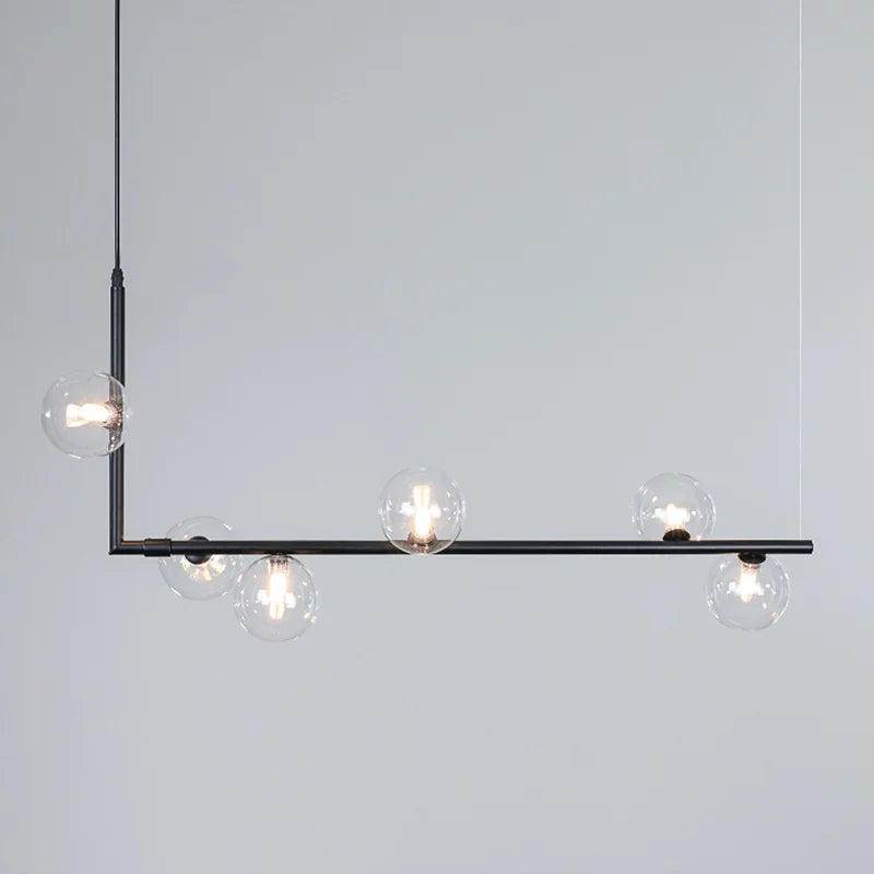 Linear Chandelier: Modern Long Dining Table Pendant Light