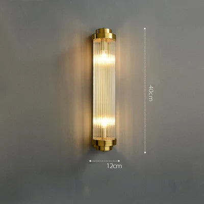 Art Deco Stainless Steel Crystal LED Wall Sconce Black Gold Bedroom Corridor