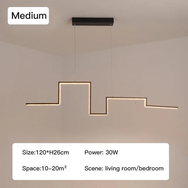LED Ceiling Chandelier Dimmable for Dining Room Kitchen Bar Pendant Lamp