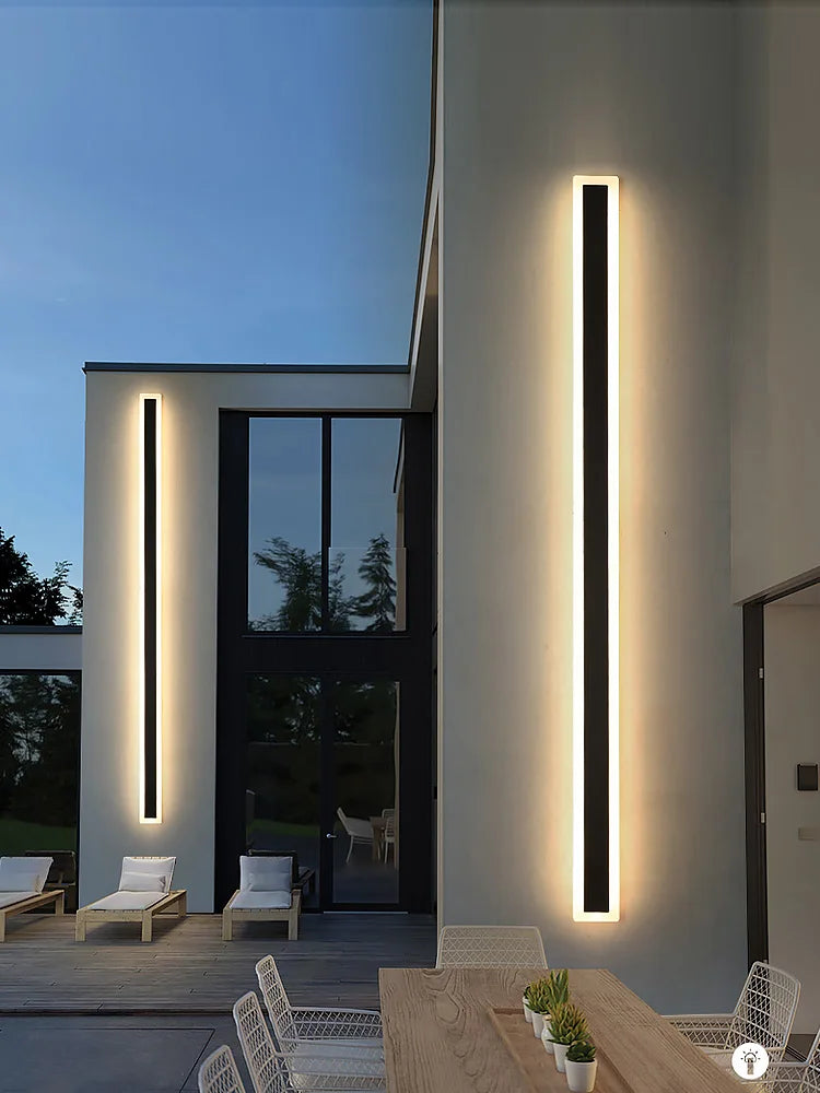 Minimalist Wall Lamp Strip Light for Outdoor Garden Decor