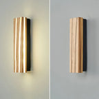 Nordic Wooden LED Wall Sconce for Bedroom Living Room Bathroom Lighting