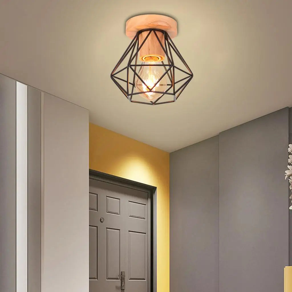 Vintage Iron Ceiling Light for Bedroom, Kitchen, Living Room