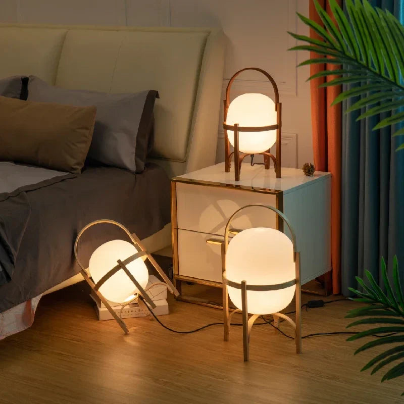 Bamboo LED Desk Lamp: Modern, Simple, and Stylish Table Light for Home Decor