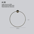 Round LED Wall Lamps for Bedroom & Living Room Decor