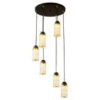 Chinese Style Spiral Staircase Chandelier for Villa & Restaurant, LED Lamps