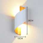 Modern Nordic Aluminum LED Wall Lamp for Living Room Bedroom Bedside Sconce