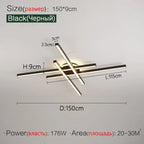 2023 Nordic LED Ceiling Chandelier for Living, Dining, and Bedroom