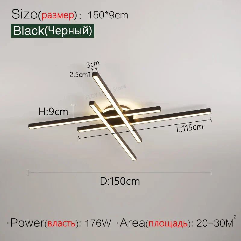 2023 Nordic LED Ceiling Chandelier for Living, Dining, and Bedroom