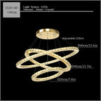 Modern Crystal Ceiling Chandelier Pendant Light for Home Decor Bedroom Living Room