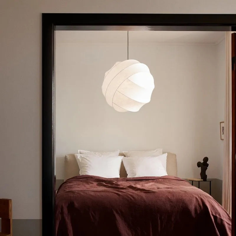 Pholc Turner Pendant Light: Silk Designer Lamp for Creative Home Decor and LED Dining Room