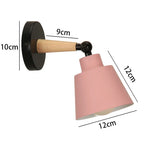 Pink Wall Lights: Nordic Minimalist Bedroom Bedside Lamps, Modern Living Room Decor