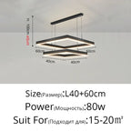 Nordic Designer Aluminum LED Chandelier for Living Room Dining Table by Afralia™