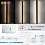 Outdoor Black Wall Sconce with Dimmer Switch for Bright Garden Lighting