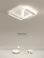 Geometric LED Ceiling Lamp | Modern Nordic Bedroom Study Light