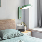 Rotatable Macaron Wall Sconce with Switch - Modern Nordic Design for Home Lighting